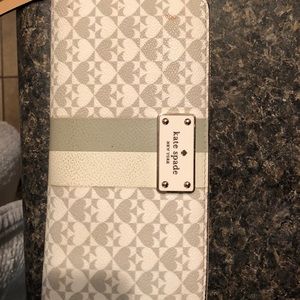 Kate Spade Emblem Checkbook Style Wallet